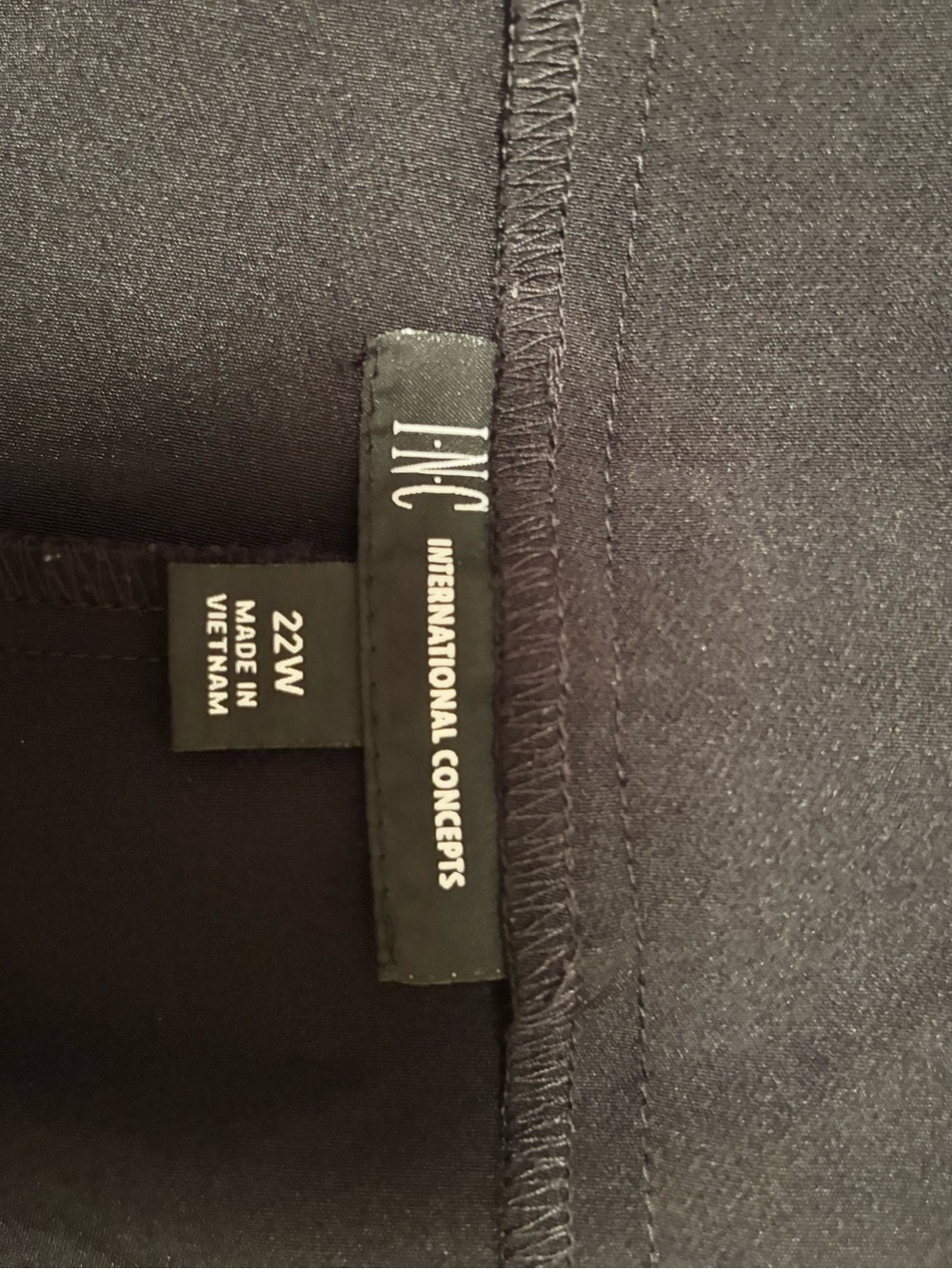 INC International Concepts black pull on Ankle Pants